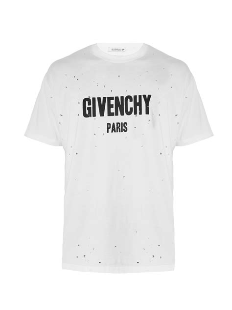 givenchy shirt white red|givenchy t shirt men price.